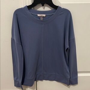 Cable and Gauge STUDIO Long Sleeve Blue Top